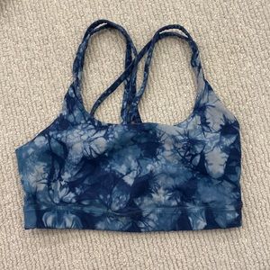 Blue lululemon energy bra